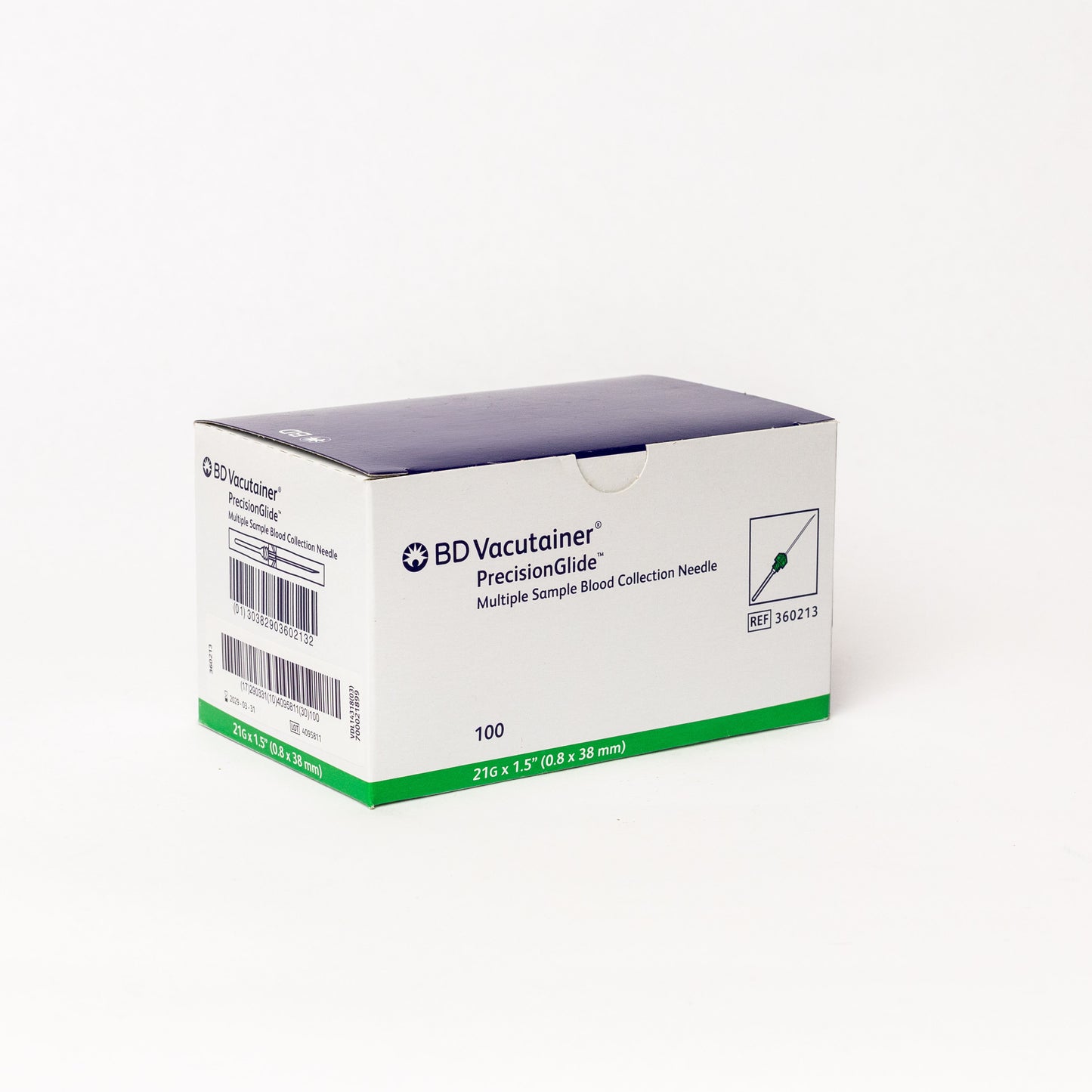 BD VACUTAINER - AGUJA VERDE PRECISION 21Gx38mm C/100