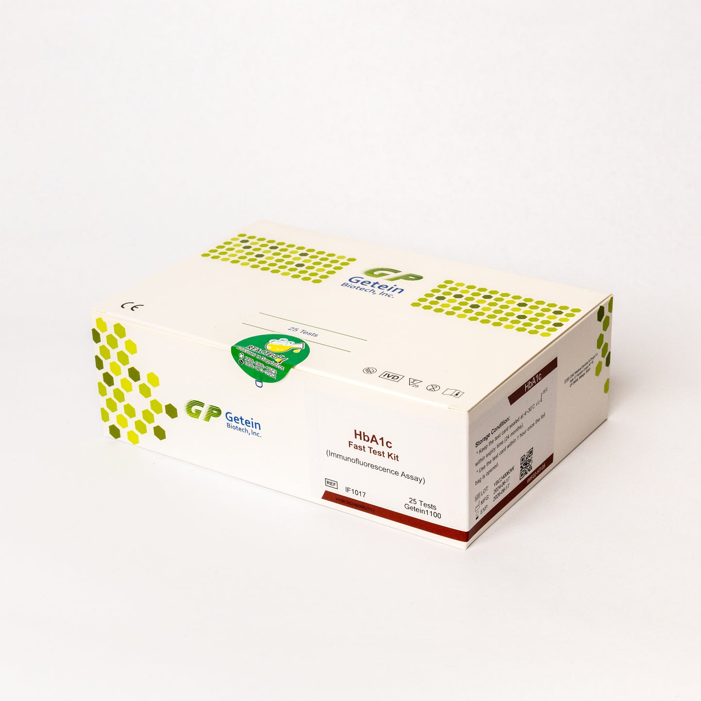 GP GETEIN BIOTECH-(HBA1C) HEMOGLOBINA GLICOSILADA C/25