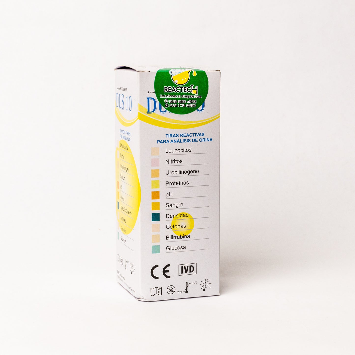 Tiras reactivas para análisis de orina