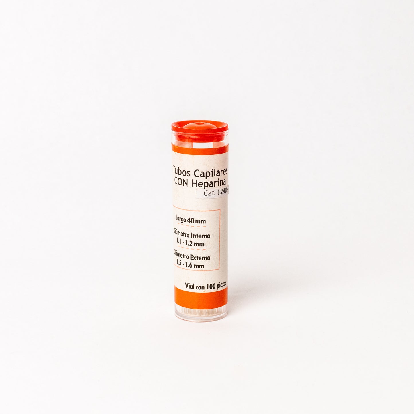 CIVEQ - TUBOS CAPILARES CON HEPARINA (ROJO) VIAL C/100 PZAS