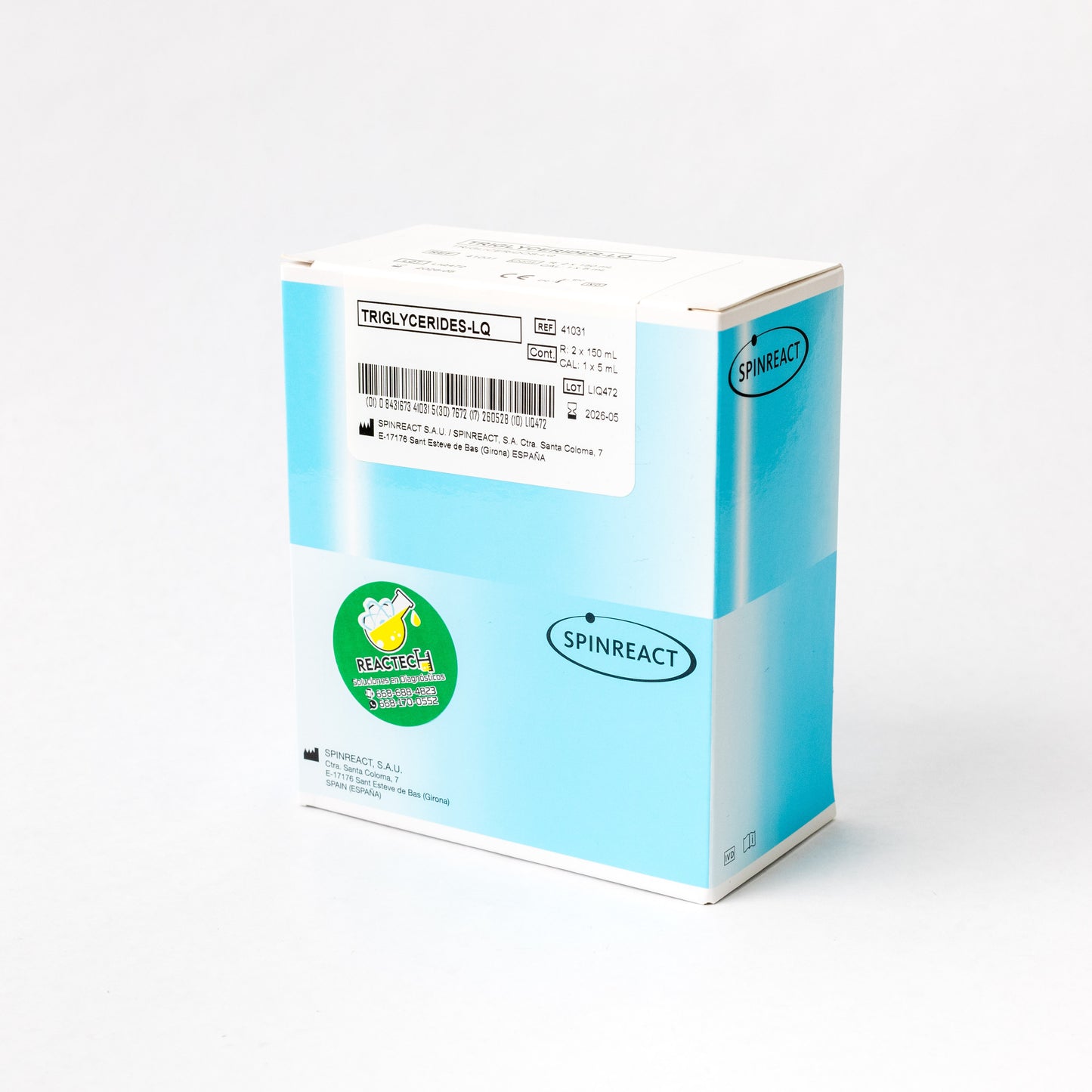 SPINREACT - TRIGLICERIDOS 2x150 ml Cod. 41031