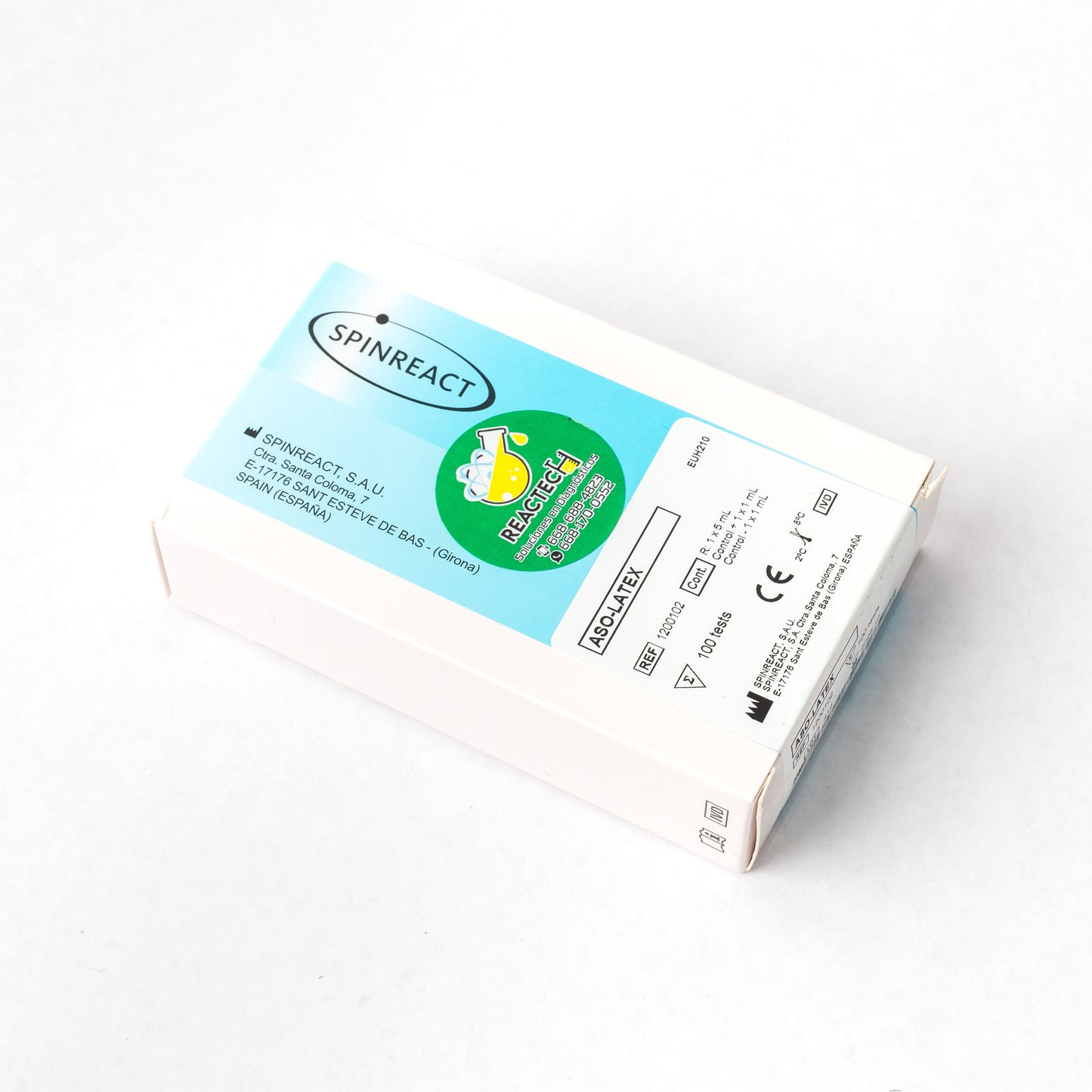 SPINREACT - ANTIESTREPTOLISINA ASO LATEX C/100 Cod. 1200102