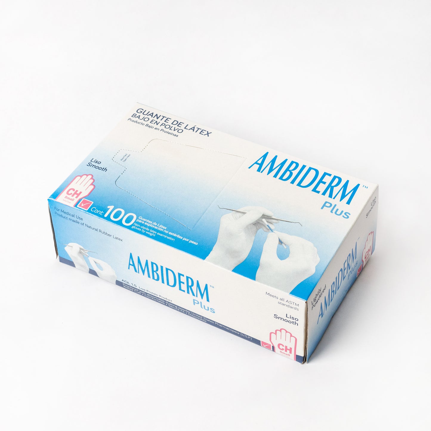 AMBIDERM - GUANTE LATEX PLUS ROSA CH C/100