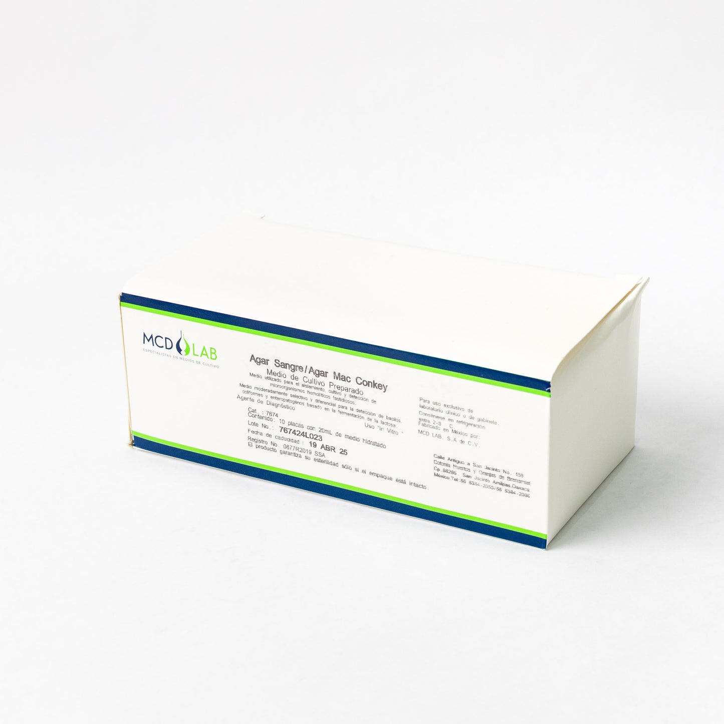 MCD LAB - AGAR DOBLE SANGRE/MAC CONKEY C/10 PLACAS