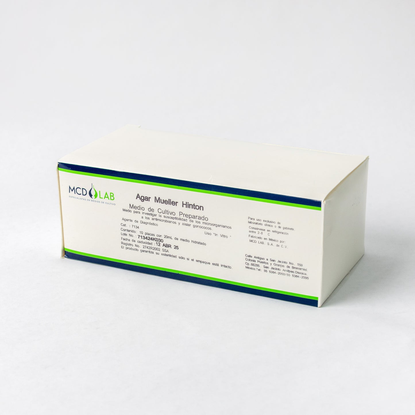 MCD LAB - AGAR MUELLER HINTON C/10 PLACAS