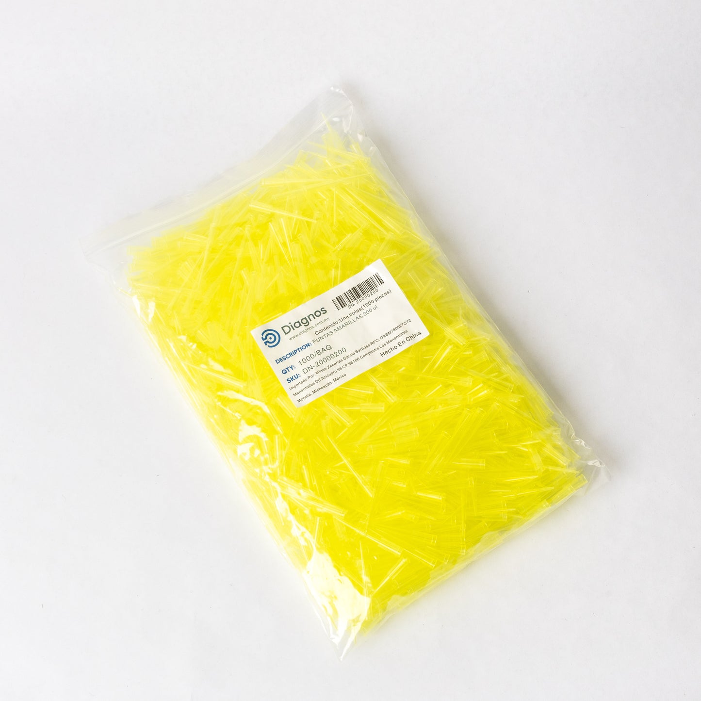 DIAGNOS - PUNTILLAS AMARILLAS 200µL C/1000