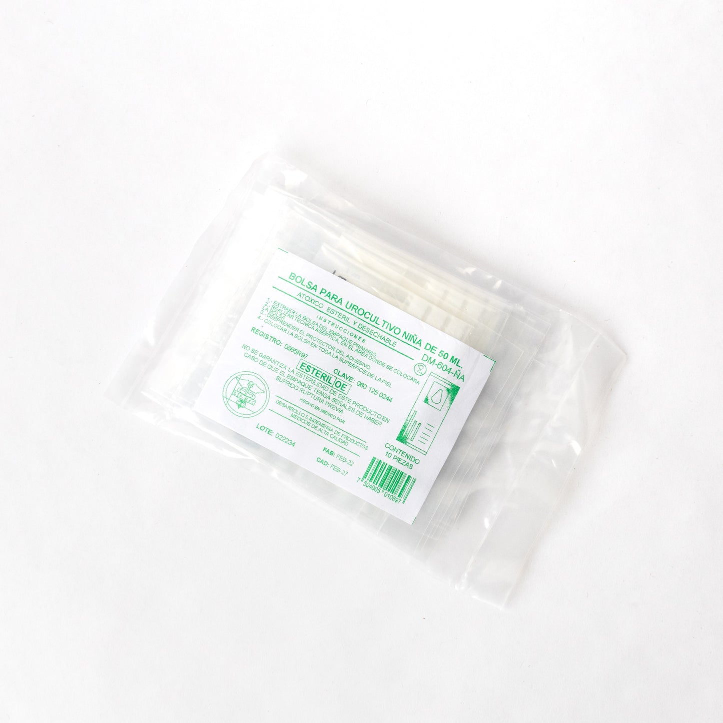 FABRICURE - BOLSA UROCULTIVO NIÑA 50ml C/10