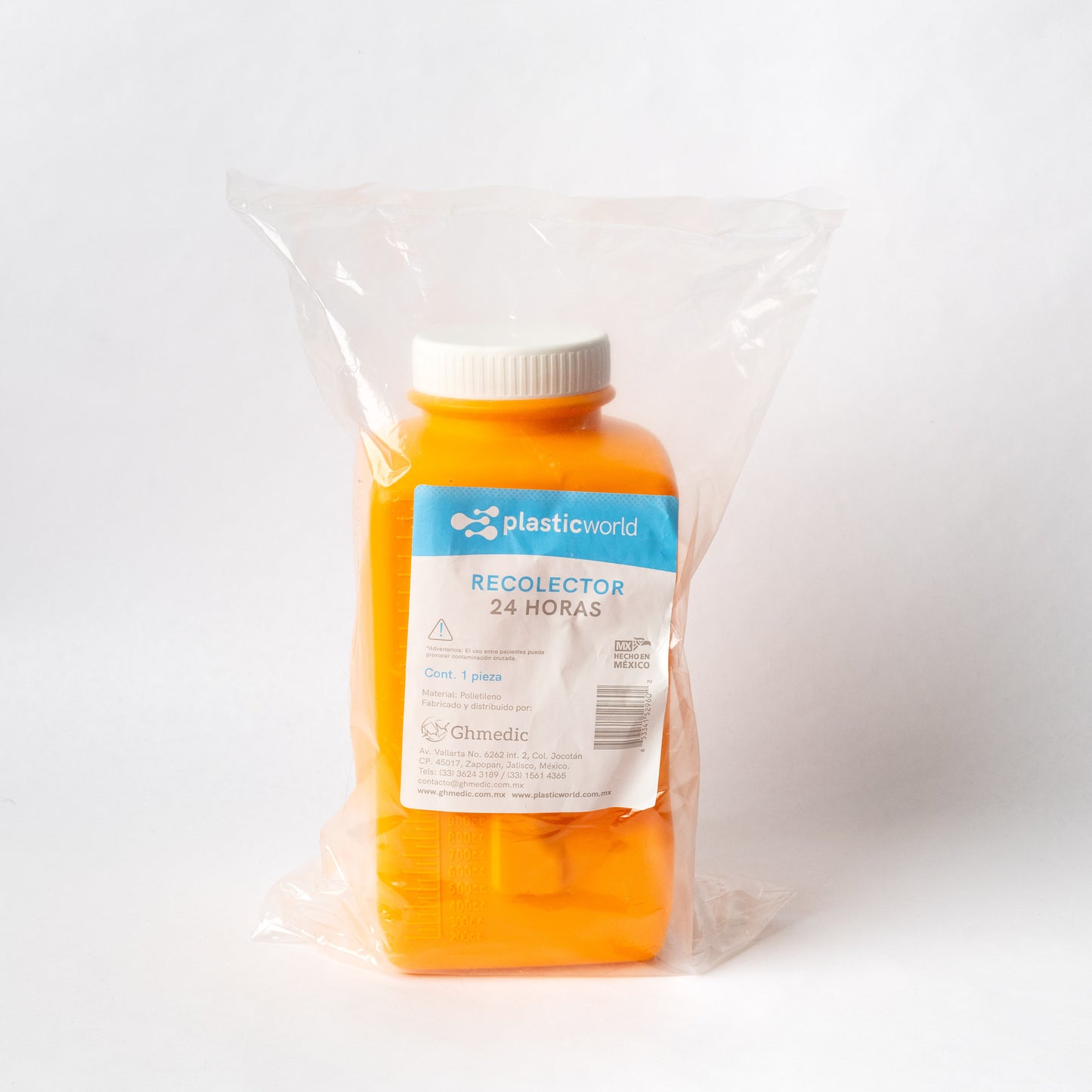 RECOLECTOR DE ORINA 24 HRS