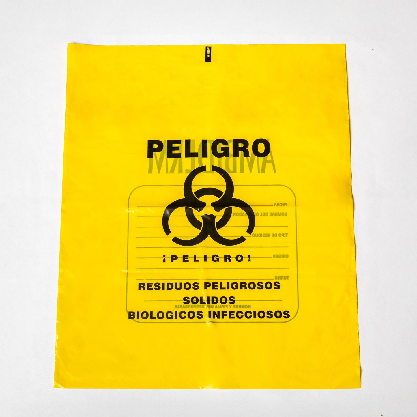 AMBIDERM - BOLSA AMARILLA RESIDUOS BIOLOGICO INFECCIOSO 50x60