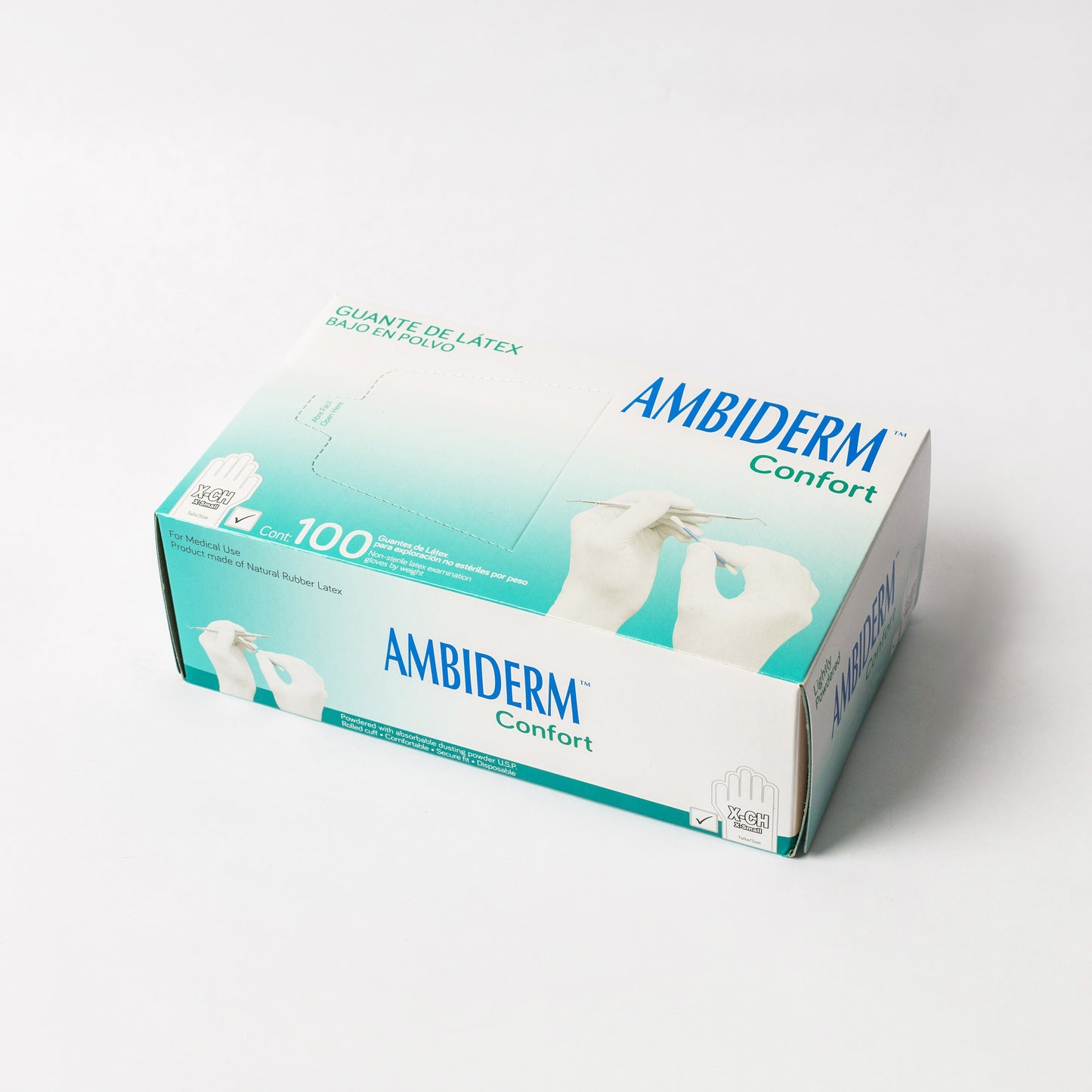 AMBIDERM - GUANTE LATEX CONFORT XCH C/100