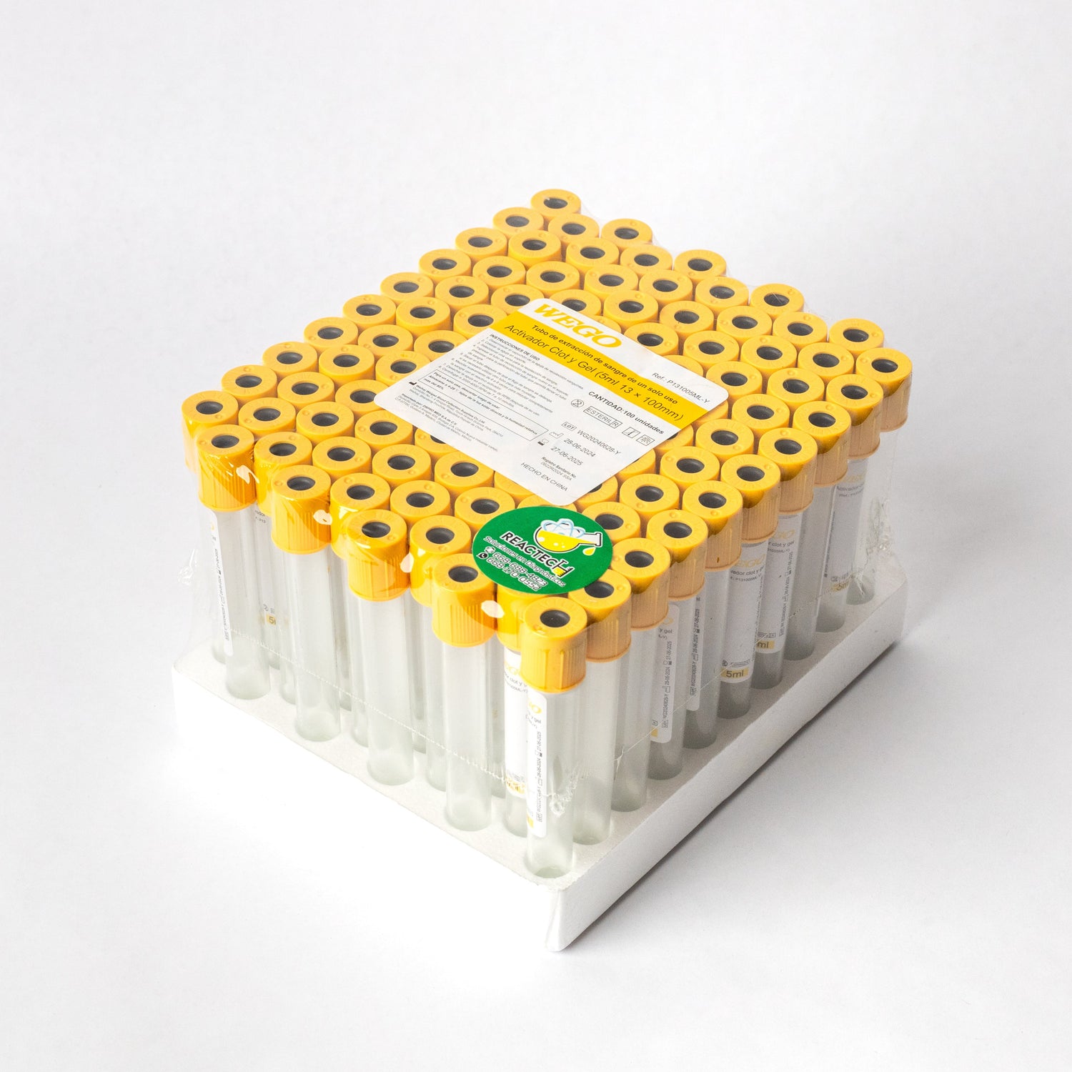 WEGO -  TUBO AMARILLO 5ml C/100