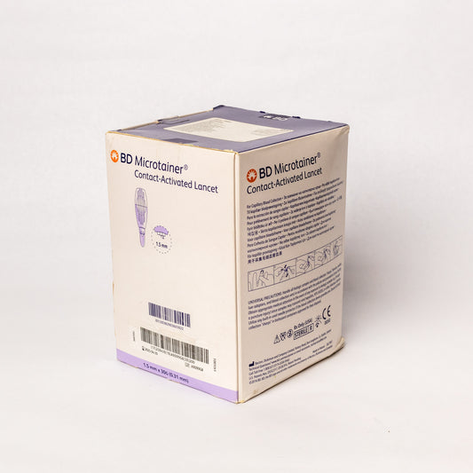 BD MICROTAINER LANCETA AUT. MORADA C/200 FLUJO BAJO