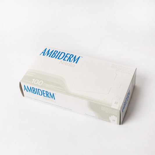 AMBIDERM - GUANTE NITRILO BLANCO M C/100