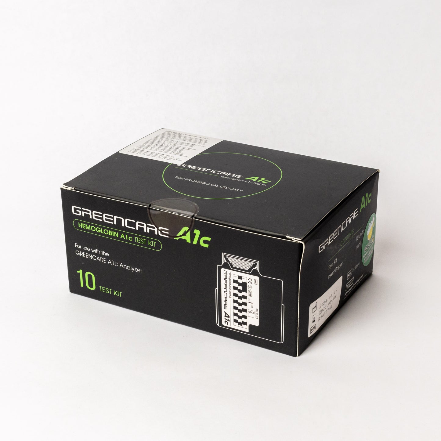 GREENCARE-HEMOGLOBINA GLICOSILADA A1c C/10 CARTUCHOS