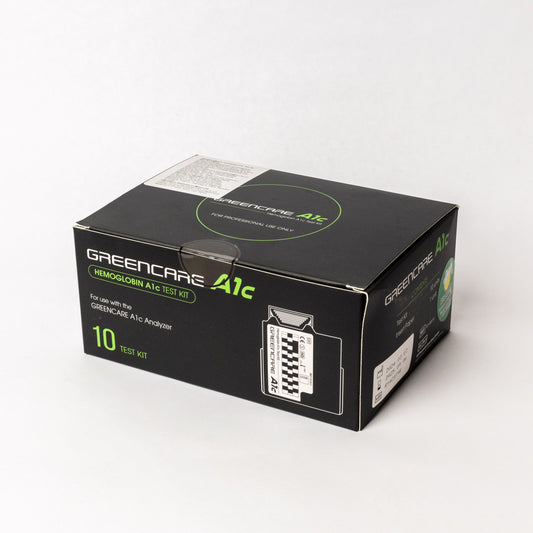 GREENCARE-HEMOGLOBINA GLICOSILADA A1c C/10 CARTUCHOS