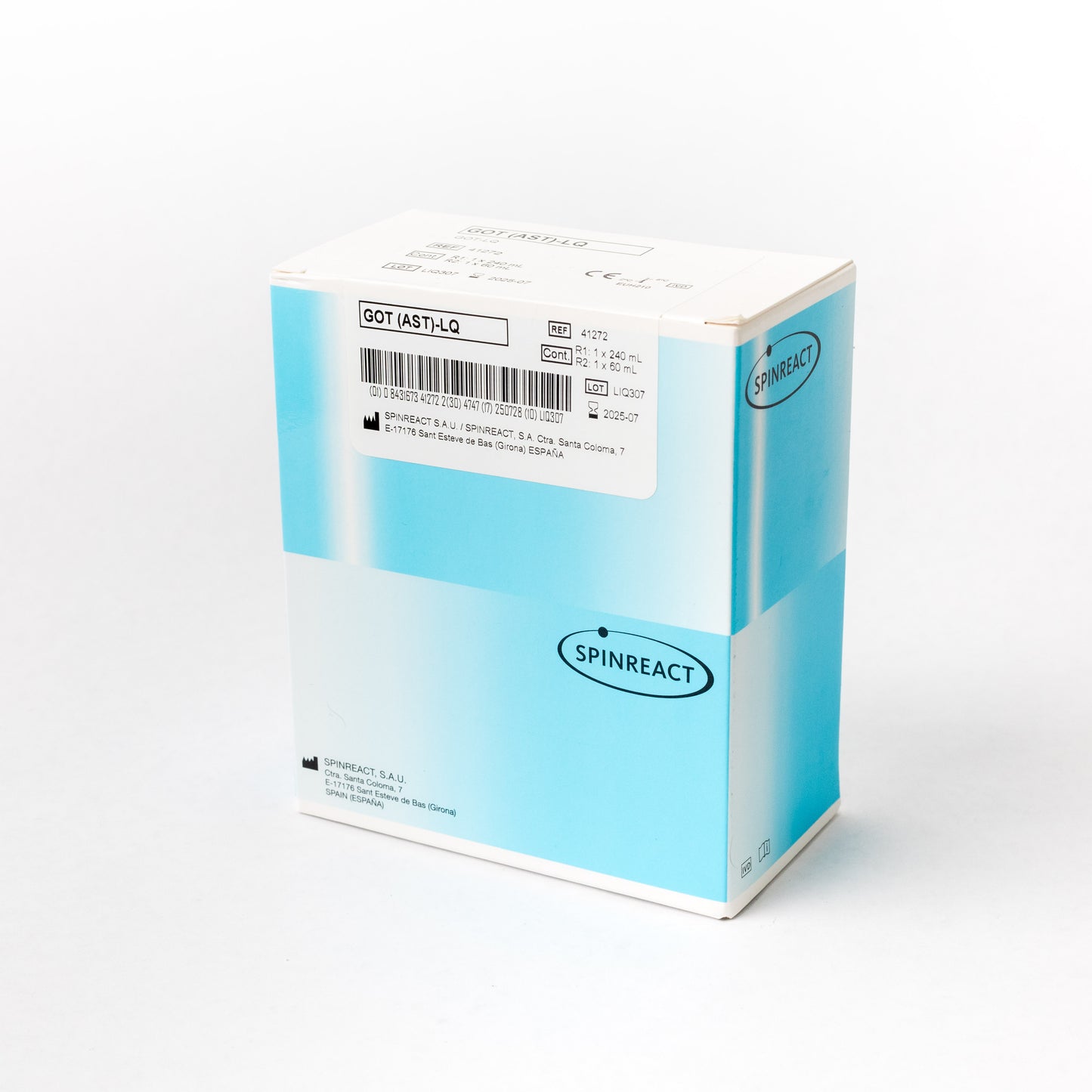 SPINREACT - GOT/AST 1x240 ml + 1x60 ml Cod. 41272
