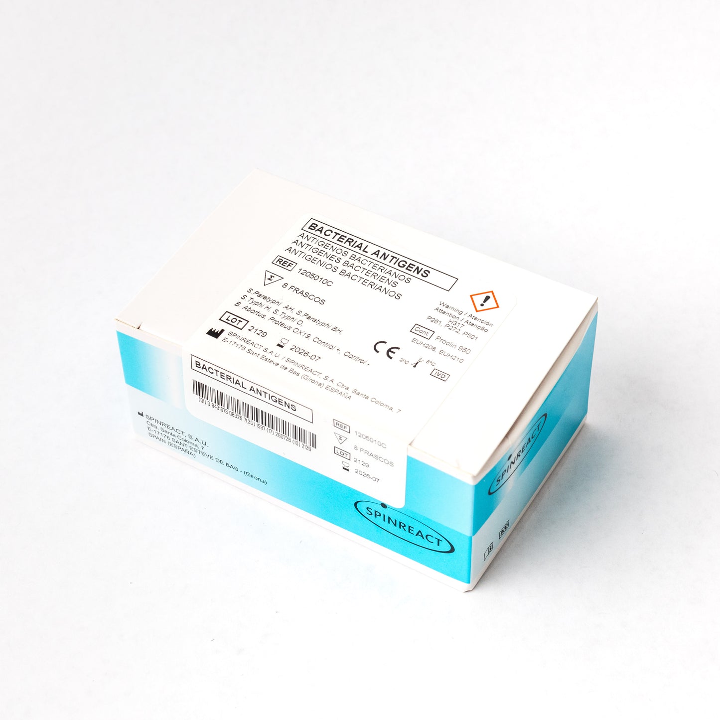 SPINREACT - KIT DE FEBRILES 6x5ml + CONTROLES 2x1ml cod. 1205010C