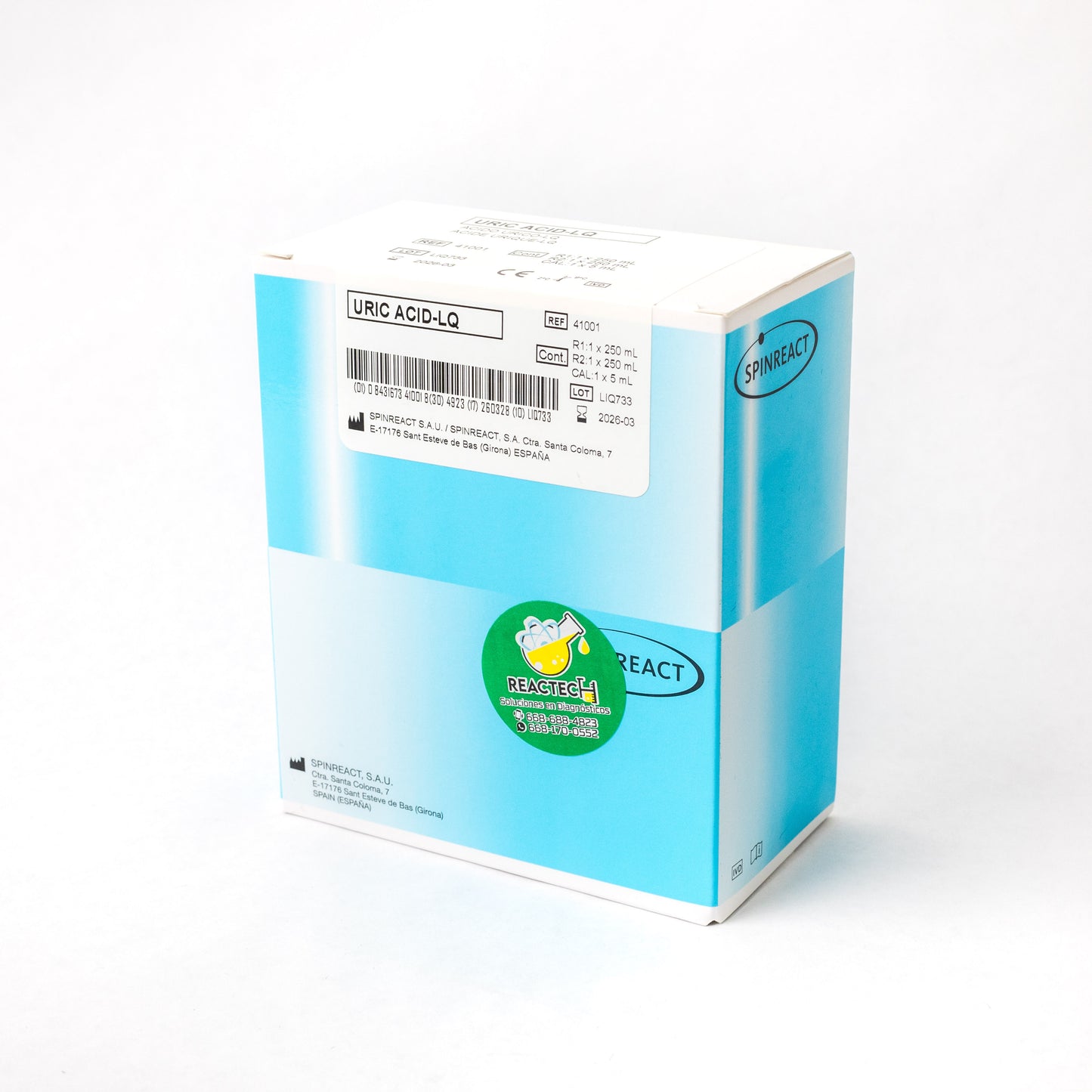 SPINREACT - ACIDO URICO 2x250ml Cod. 41001