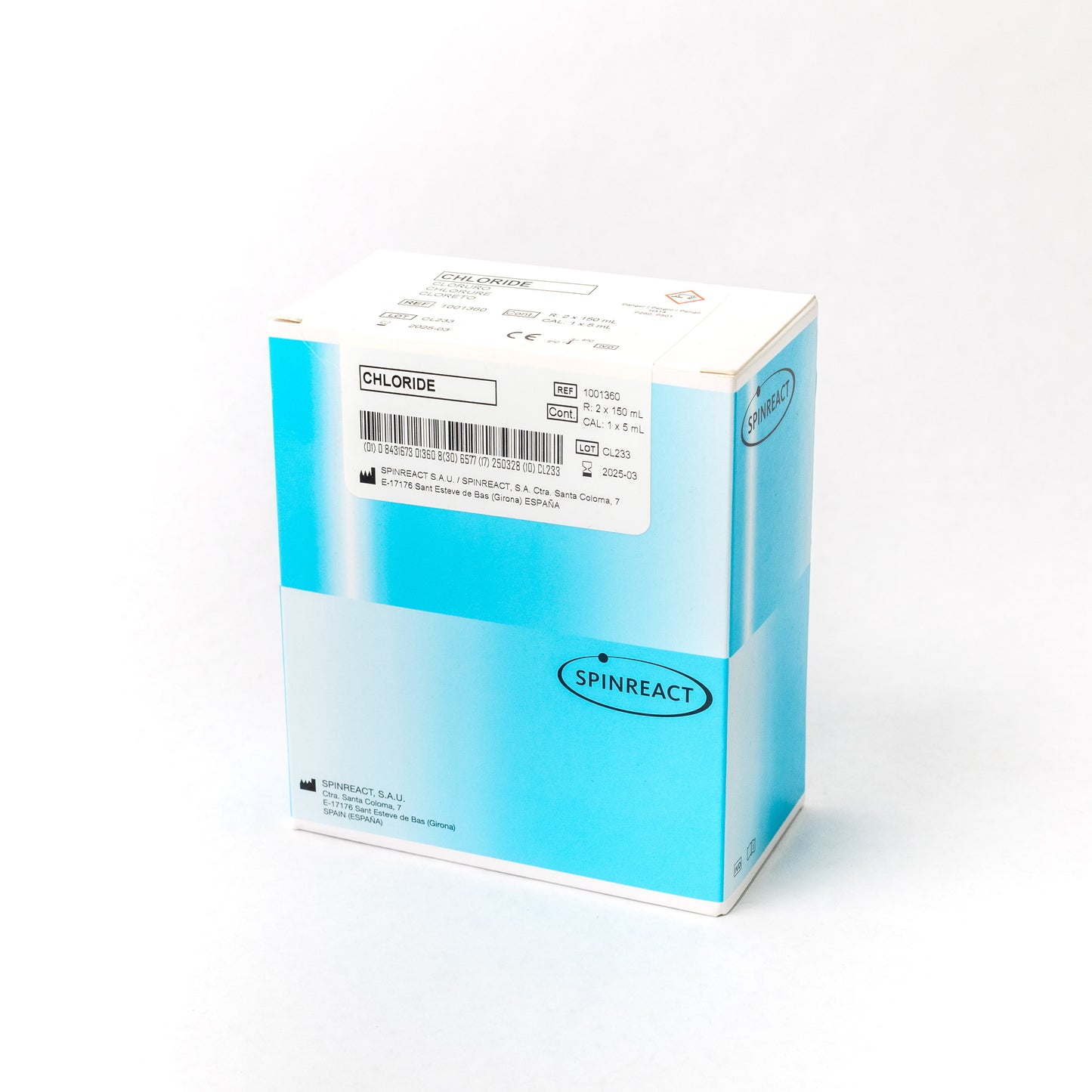SPINREACT - CLORURO 2x150ml + 1x5ml cod. 1001360