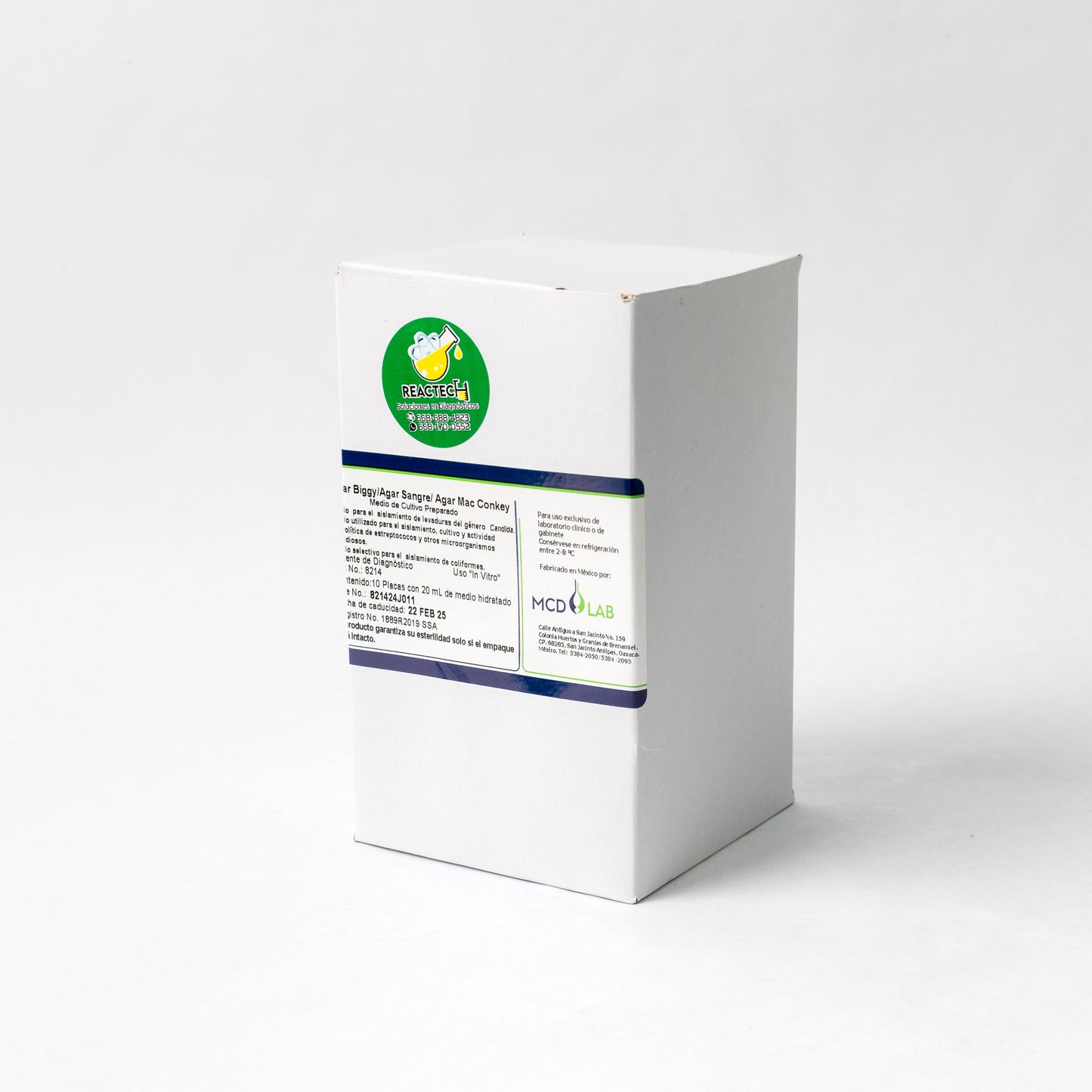MCD LAB - AGAR TRIPLE BIGGY/ SANGRE/ MAC CONKEY C/10 PLACAS
