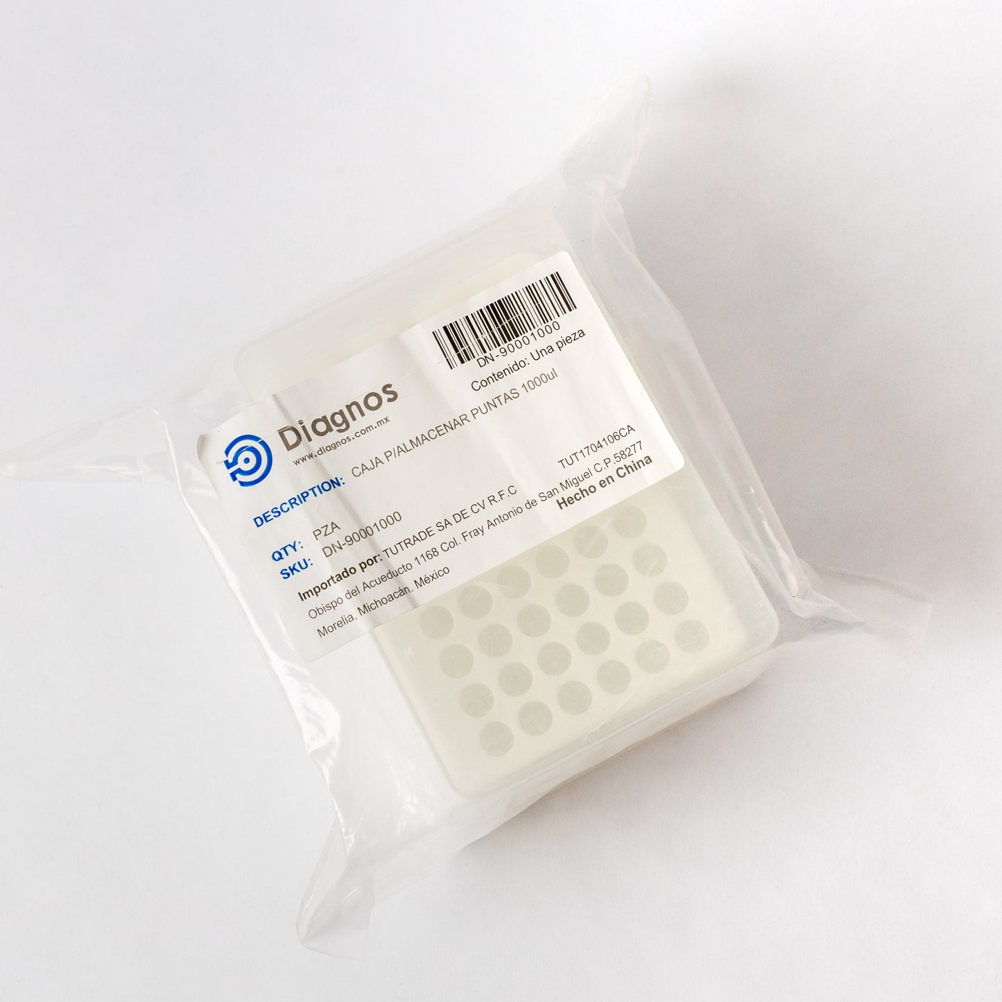 DIAGNOS - CAJA P/ALMACENAR PUNTILLAS 1000µL (AZULES)