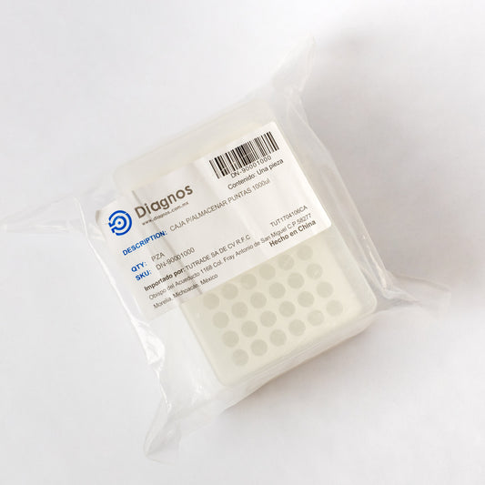 DIAGNOS - CAJA P/ALMACENAR PUNTILLAS 1000µL (AZULES)