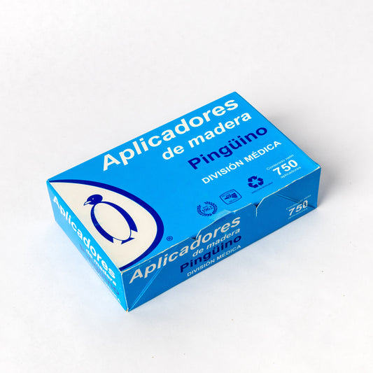 PINGUINO-APLICADORES DE MADERA C/750