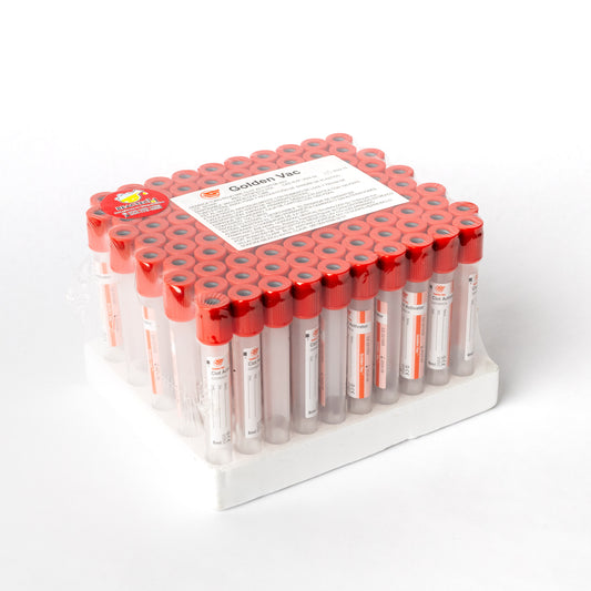 GOLDEN VAC-TUBO ROJO CLOT ACTIVATOR 6ML C/100