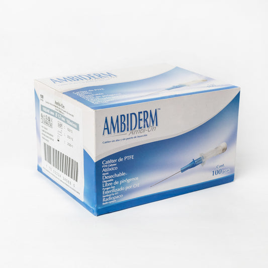 AMBIDERM - CATETER INTRAVENOSO 16G GRIS C/100
